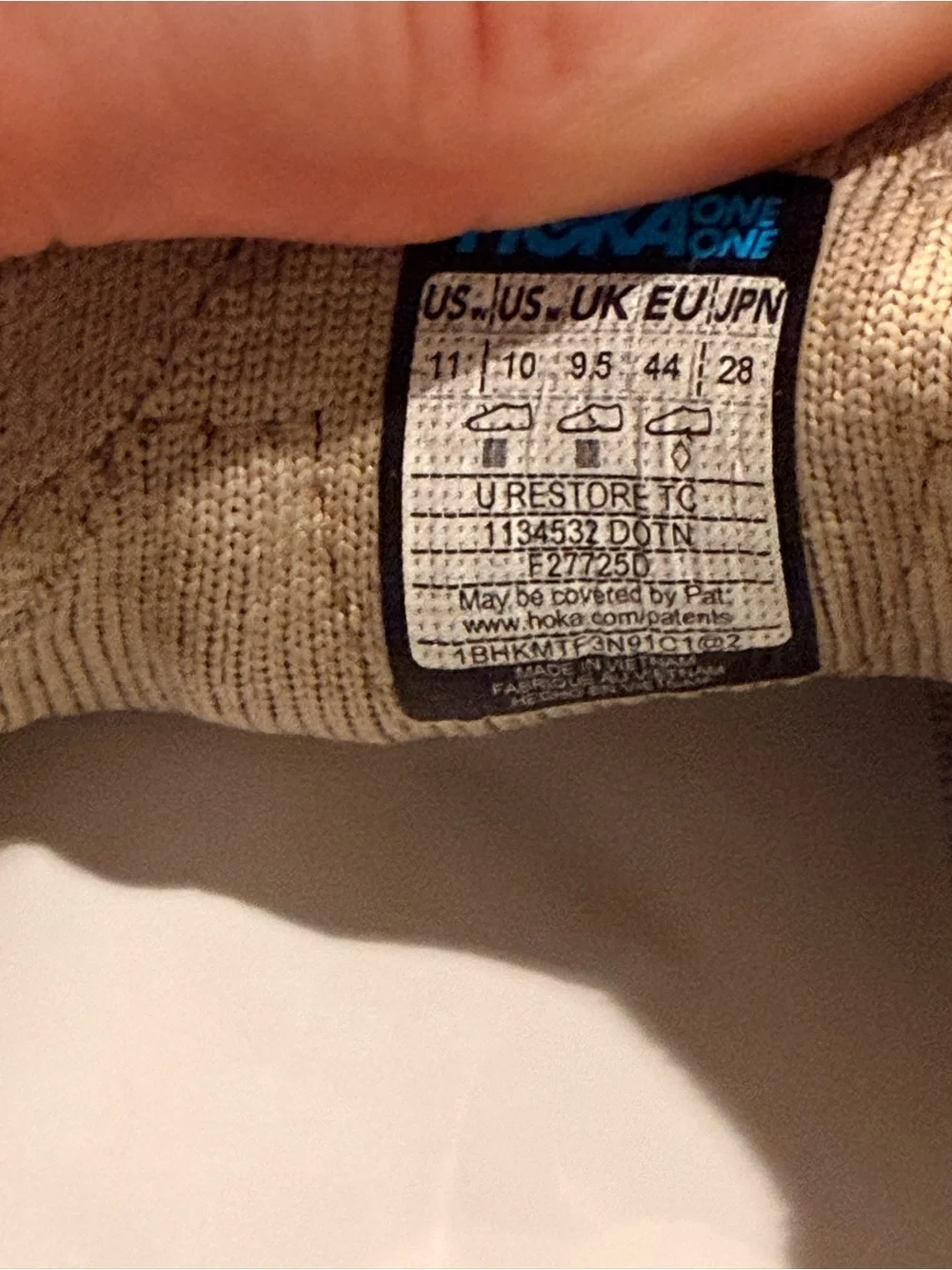 Hoka U Restore TC “Dune Oxford Tan” Slip-ins Men’s 10, New w/ NO BOX